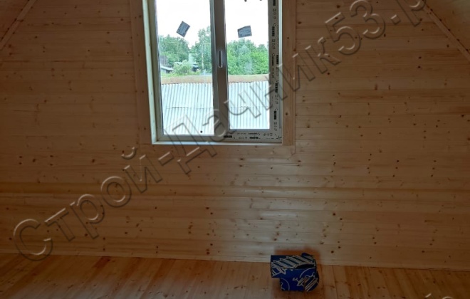 4 Каркасно-щитовой дом  Д-2, 6х8м, 75  М², Московская область, Шаховской район, село Середа. (1)